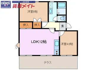 メゾン近【1階】の間取り