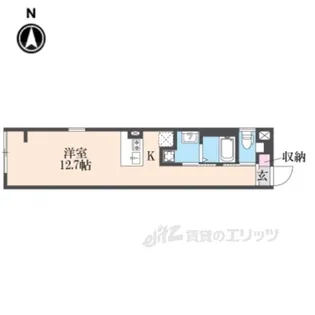 アイリス清水五条【2階】の間取り