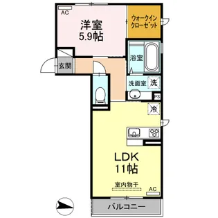 ユメタントピーノ A棟【2階】の間取り