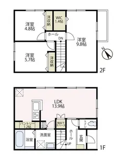 ベルハイツC棟の間取り