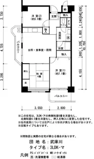UR武庫川【10階】の間取り