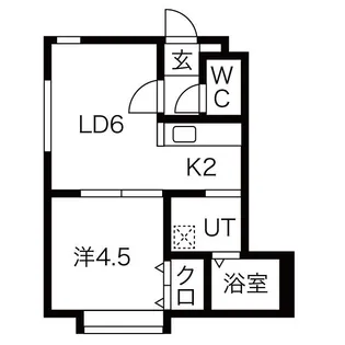 プレシャス新道東【2階】の間取り