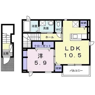 ヴィオラN・K【2階】の間取り