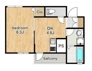 駒場ウェルビーイング【2階】の間取り