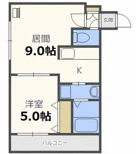 LE・EST III(ル・エスト3)【4階】の間取り