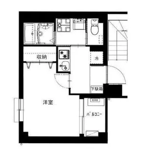 b’CASA西大島【4階】の間取り