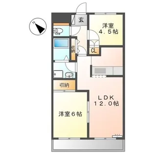 ビエント小机【1階】の間取り