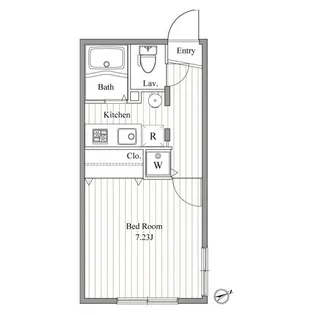ZESTY曙橋【3階】の間取り