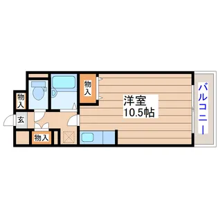 上杉ライトハウスビルディング【3階】の間取り