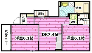 ラ・リューア A【1階】の間取り