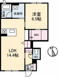 アズールウィステリアA棟【1階】の間取り
