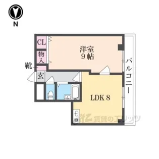奈良アサカハイツ西【2階】の間取り