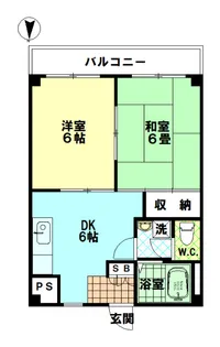 パルムハウス白子【4階】の間取り