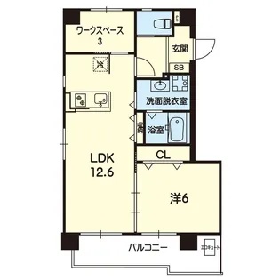 ベレール月出【2階】の間取り
