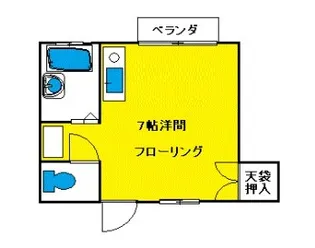 山下ハイツ【2階】の間取り