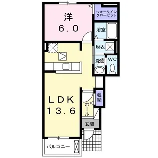 コラット【1階】の間取り