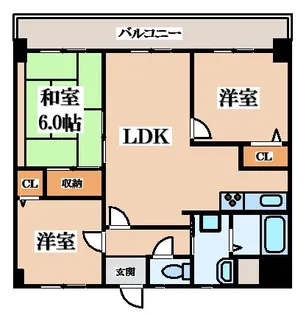 サンヴェール春日【5階】の間取り