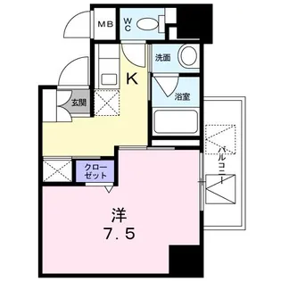 ジグゼ湘南平塚【4階】の間取り