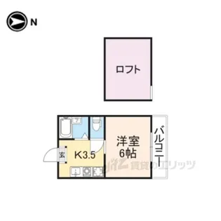 ウエストビュー桜井【2階】の間取り