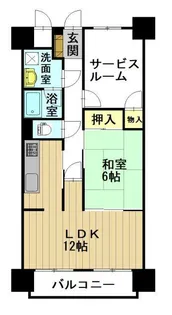 ダイアパレス弘前公園【6階】の間取り