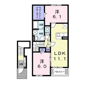 エスポワール【2階】の間取り
