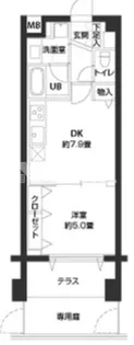 カスタリア自由が丘【1階】の間取り