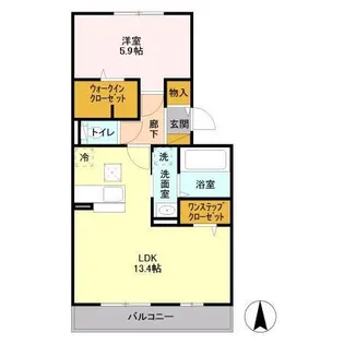 メルシー A【1階】の間取り