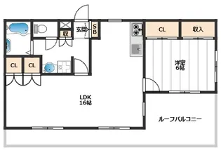 メゾンクレール【3階】の間取り