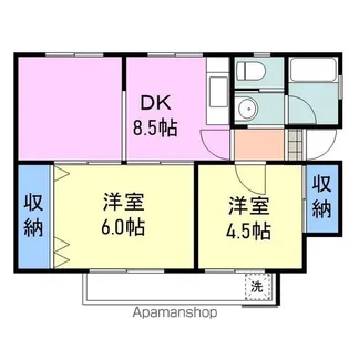 三五郎荘【1階】の間取り