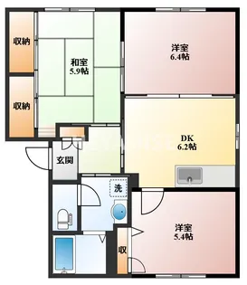 ストーク2番館A棟【1階】の間取り