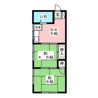 ハイツ未来【1階】の間取り