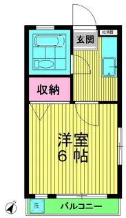ガーデン代々木【1階】の間取り