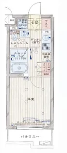 ルーブル武蔵新城弐番館【2階】の間取り