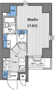 ガーラ神田淡路町【7階】の間取り