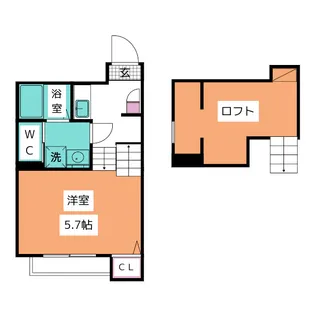 BELLE VILLA長町【1階】の間取り