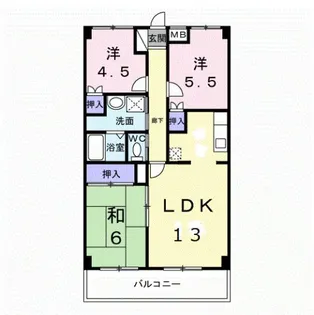 コージィコートナカムラ【3階】の間取り