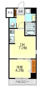 Welsh.Sビル7【8階】の間取り