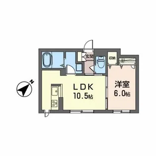 ジオベレオT【1階】の間取り
