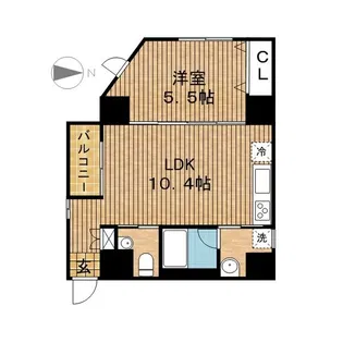 HONNMACHI BOX24【8階】の間取り