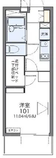 レオパレス陽だまり【1階】の間取り
