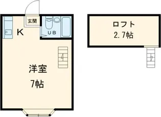 ヴィラ桜ヶ丘【1階】の間取り