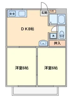 クイーンズ1号棟【1階】の間取り
