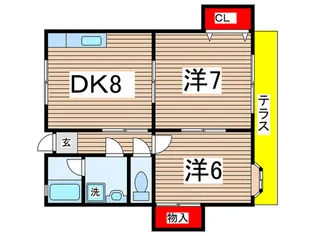 ハウディ-K【1階】の間取り