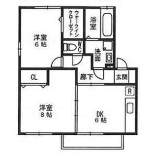 RiziereB【2階】の間取り