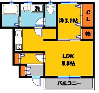 ひえいる館【1階】の間取り