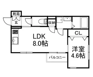 イリスコート香里園【2階】の間取り