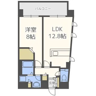 レジデンス本町靭公園【14階】の間取り