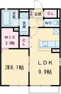 アベイユ・シャルマン【1階】の間取り