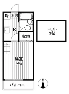 プランタンヨダ【2階】の間取り