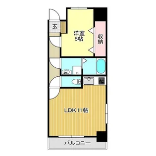 イーグルコート高沢【2階】の間取り